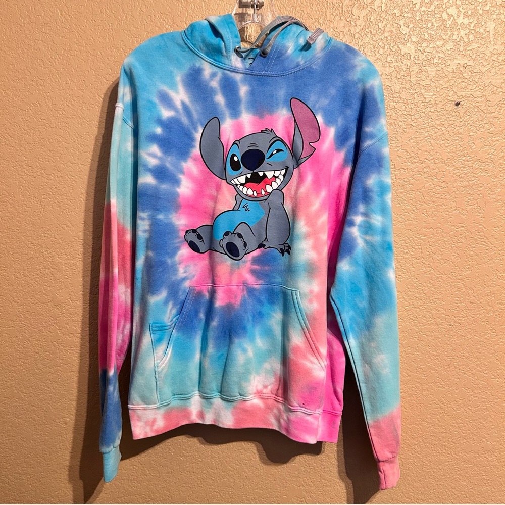NEW NEVER WORN Disney Stitch Tie Dye Hoodie